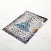 Invitation for  for agirls fifteenth  birthday 箔招待状 (回転した状態)