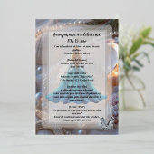 Invitation for  for agirls fifteenth  birthday 箔招待状 (立ち正面)