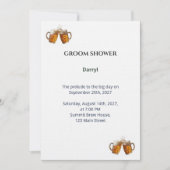 Invitation Groom Shower - Thème Bière Artisanale サンキューカード (正面)