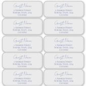 Invitation Guest Details Transparent Sticker シール (正面)