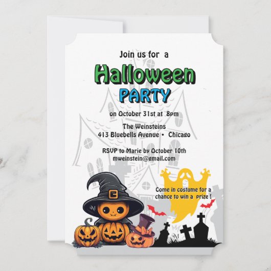 Invitation : HALLOWEEN House #3 招待状 (正面)