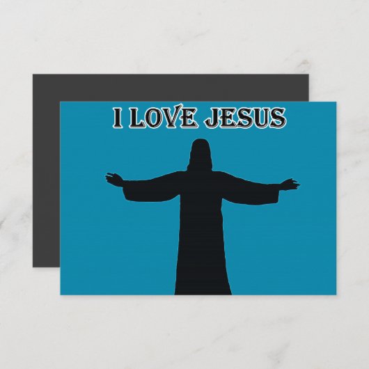 Invitation i love jesus 招待状 (正面/裏面)