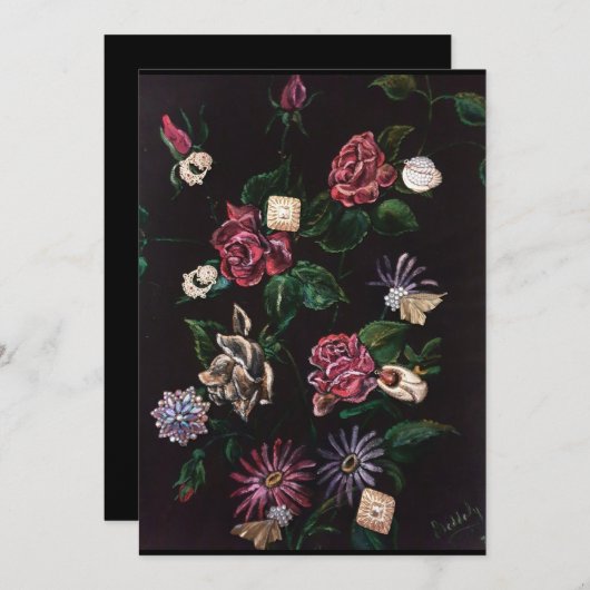 Invitation Joailleries 招待状 (正面/裏面)