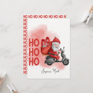 Invitation Joyeux Noël père Noël ho ho ho  招待状