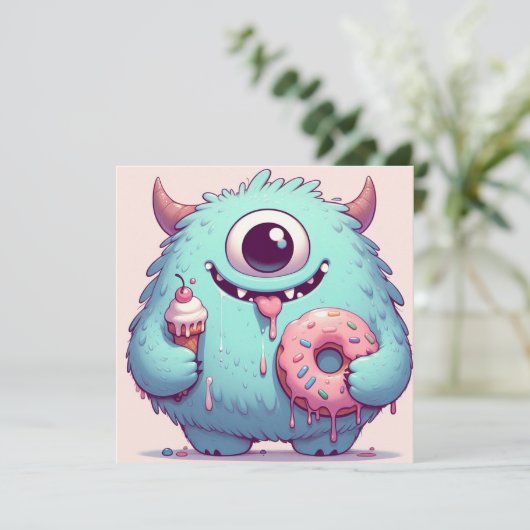 Invitation “Le p’tit monstre gourmand“ 招待状 (スタンド正面)