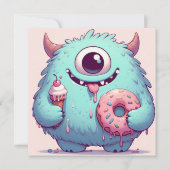 Invitation “Le p’tit monstre gourmand“ 招待状 (正面)