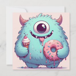 Invitation “Le p’tit monstre gourmand“ 招待状