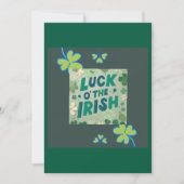 Invitation Luck O' The Irish  招待状 (正面)