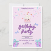 Invitation Magical Birthday Party 招待状 (正面)