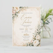 invitation mariage サンキューカード (スタンド正面)