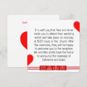 invitation mariage  招待状 (正面/裏面)