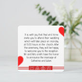 invitation mariage  招待状 (スタンド正面)