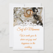 invitation mariage  招待状 (正面)