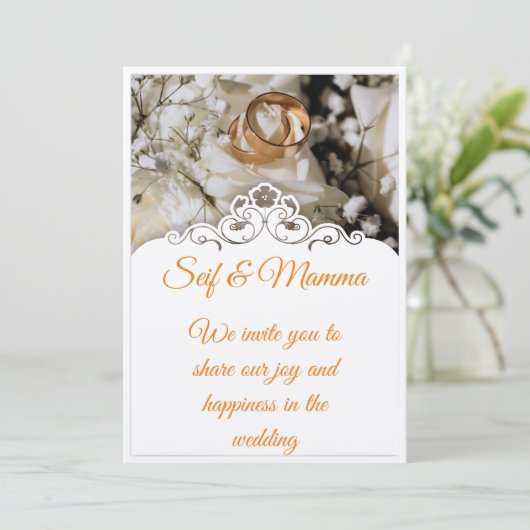 invitation mariage  招待状 (スタンド正面)