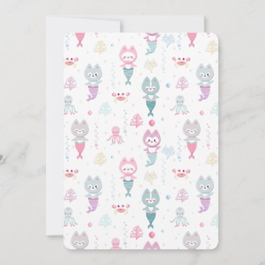 Invitation nautical themed birthday. 招待状 (裏面)