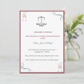 Invitation PACS ou Fiançailles Chic 招待状 (スタンド正面)
