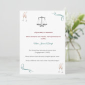 Invitation PACS ou Fiançailles Chic 招待状 (スタンド正面)