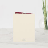 Invitation pliée 招待状 (裏面)