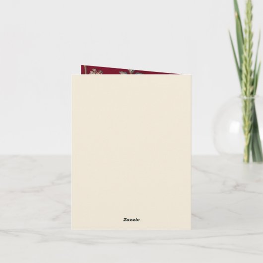 Invitation pliée 招待状 (裏面)