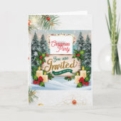 Invitation pliée chrismas 招待状 (正面)