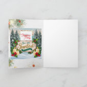 Invitation pliée chrismas 招待状 (内部)