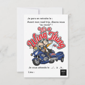 Invitation Pot de départ en retraite セーブザデート