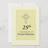 Invitation Priest 25th Anniversary of Ordination w 招待状 (正面)