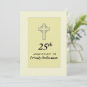 Invitation Priest 25th Anniversary of Ordination w 招待状 (スタンド正面)
