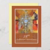 Invitation Priest 25th Ordination Anniversary 招待状 (正面/裏面)