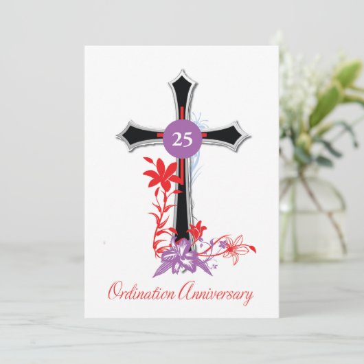 Invitation Priest 25th Ordination Anniversary 招待状 (スタンド正面)