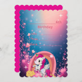 Invitation princess party  招待状 (正面/裏面)