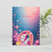 Invitation princess party  招待状 (スタンド正面)