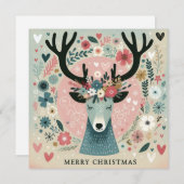 Invitation “Renne de Noël“ 招待状 (正面/裏面)