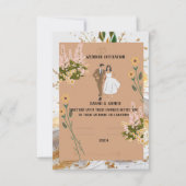 Invitation simple, Taille : 12,7 cm x 17,8 cm, Pap 招待状 (正面)