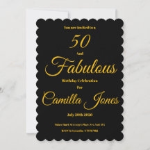 Invitation to a 50th Birthday Party