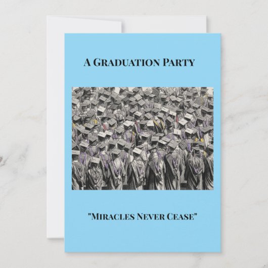 Invitation to a Graduation Party 招待状 (正面)