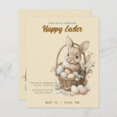 invitation to Easter with Peter Rabbit (正面/裏面)