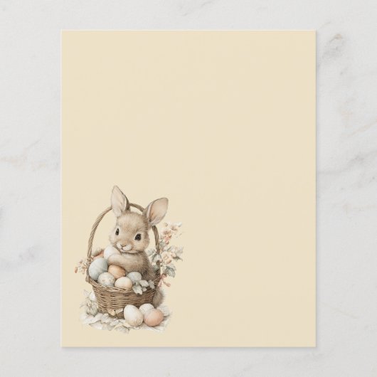 invitation to Easter with Peter Rabbit (裏面)