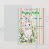 invitation to Easter with Peter Rabbit 出欠カード (正面/裏面)
