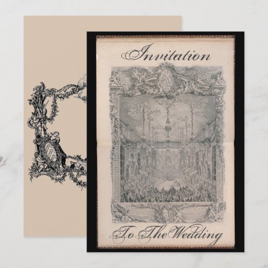 Invitation to the wedding card – Einladung 招待状 (正面/裏面)