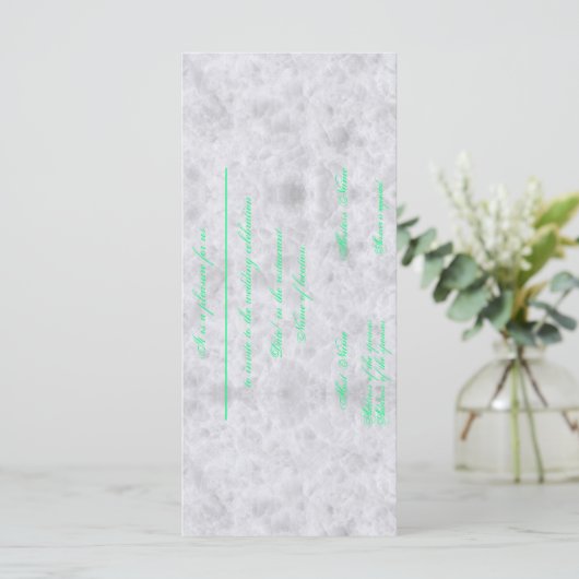 Invitation to the wedding card marble – Marriage (スタンド正面)