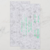 Invitation to the wedding card marble – Marriage (正面/裏面)