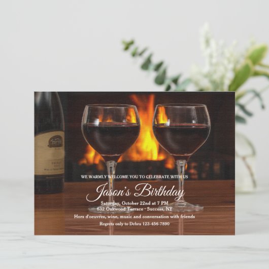 Invitation to Wine by the Fire 招待状 (スタンド正面)