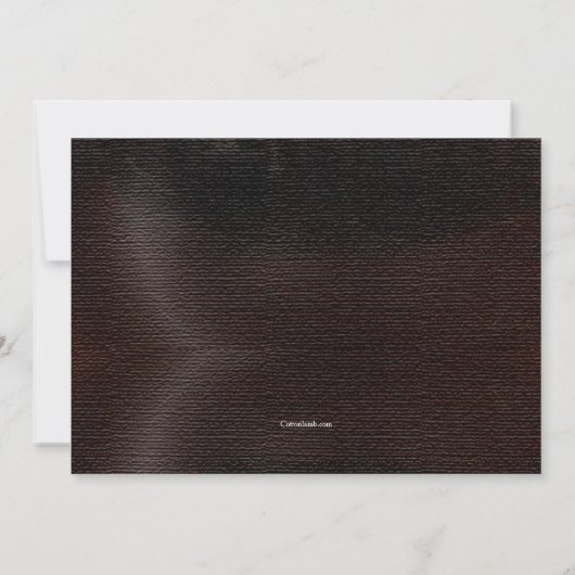 Invitation to Wine by the Fire 招待状 (裏面)