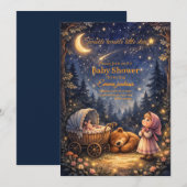 Invitation Twinkle Twinkle Little Star Baby Shower 招待状 (正面/裏面)