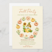 InvitationAutumn Vibes Fall party invitate 招待状 (正面/裏面)