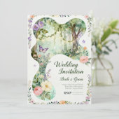 InvitationNature’s Romance – Botanical Wedding Inv 招待状 (スタンド正面)