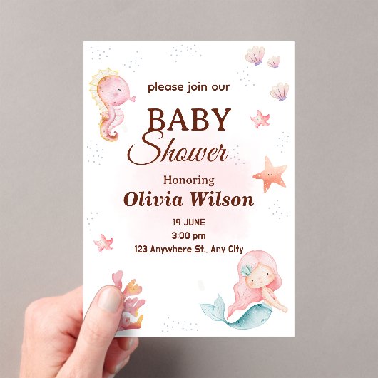 Invitations  アクリル招待状 (インサイチュ (ポータブル))