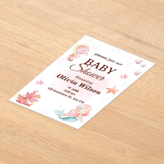 Invitations  アクリル招待状 (レイダウン)