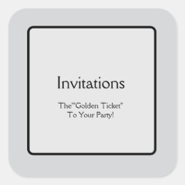 Invitations スクエアシール